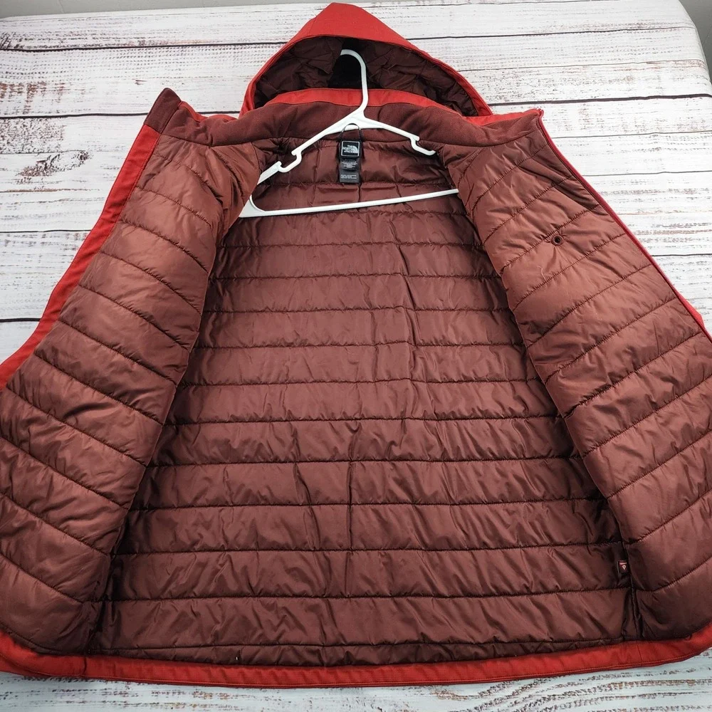 The North Face Apex Elevation Jacket Mens XL Red Insulated Hooded‎ Softshell XL